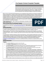 InstructionsForCriminalComplaintTemplate(ITD SP 0461)