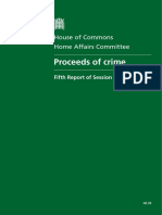 Proceeds of Crime: House of Commons Home Affairs Committee