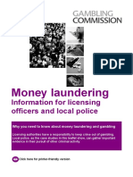 Money Laundering Information For Licensing Officers and Local Police