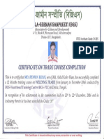 Remon Khan - Welder Certificate