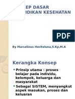 Konsep Dasar Pendidikan Kesehatan