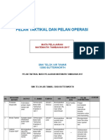 Pelan Taktikal Dan Operasi Matematik Tambahan