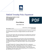 Download Hatfield Twp Police Dept Press Release - Vehicle Crash at 1010 Bethlehem Pike by Det Hoffner SN338103143 doc pdf