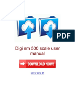 Digi SM 500 Scale User Manual