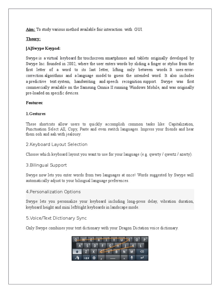 GUI Interaction Methods | PDF | Computer Keyboard | Digital Technology