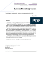 Abordaje Psicológico de Adolescentes y Jóvenes Con TDHA