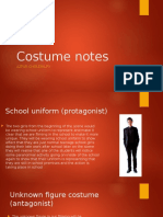 Costume Notes