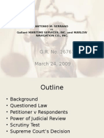 G.R. No. 167614 March 24, 2009: Antonio M. Serrano Gallant Maritime Services, Inc. and Marlow Navigation Co., Inc