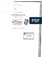 Spartacus Partitura