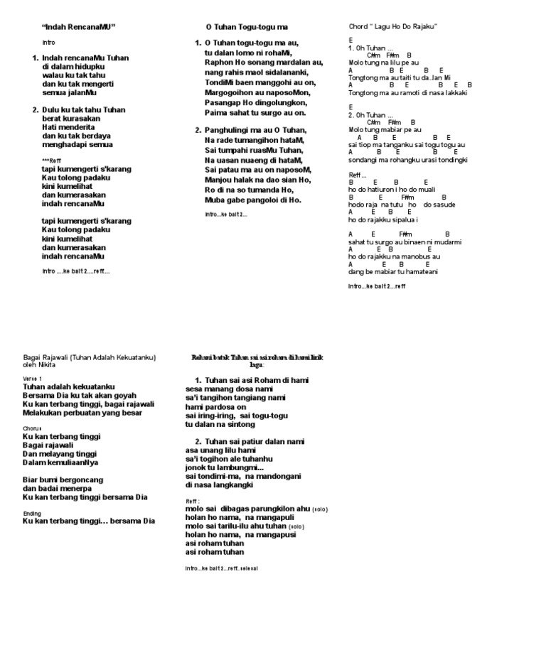 Lirik Lagu Rohani Indah Rencanamu Tuhan