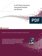 Parallel 11 - Development of china insurance industry and actuarial practice