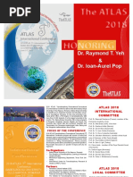 Call For Contributions - 2018 ATLAS T3 International Conference Babeș-Bolyai University, Cluj-Napoca, Romania, June 3-7, 2018