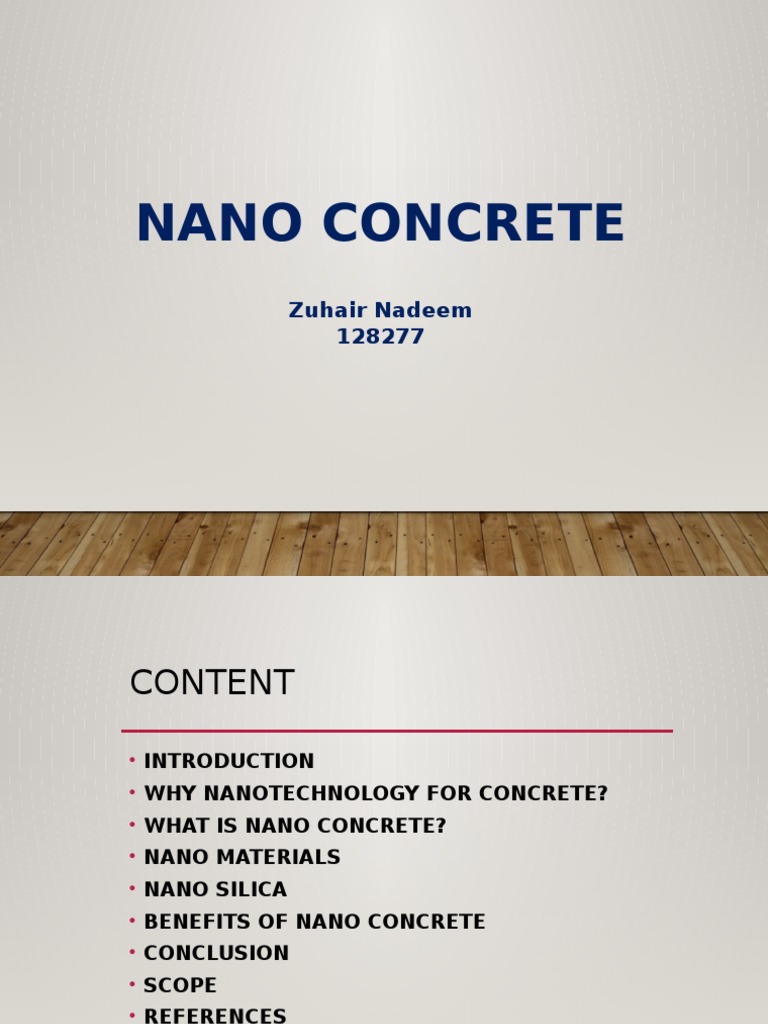 Advancements in Nano Concrete Technology | PDF | Nanotechnology ...