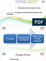 Parallel 18 - Role of actuary in the world