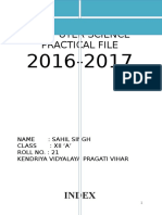 Practical CS FILE 2016-17 