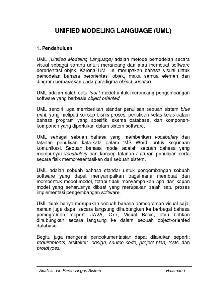 Unified Modeling Language | PDF