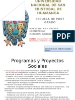 Programas y Proyectos Sociales