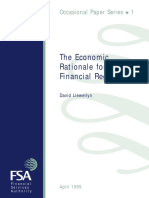 The Economic Rationale For Financial Regulation: Occasional Paper Series 1