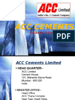 Acc Cements: India's No. 1 Cement Company