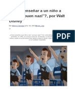 ¿Cómo Enseñar a Un Niño a Ser “Un Buen Nazi”-, Por Walt Disney