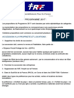 Programme RPF Officiel 2017
