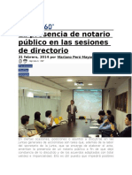 PAOPKA La Presencia de Notario Público en Las Sesiones de Directorio