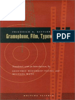 Gramophone Film Typewriter - Friedrich a. Kittler