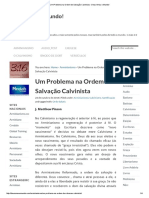 Um Problema Na Ordem de Salvação Calvinista - Deus Amou o Mundo! PDF