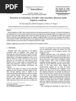 Research On Technology of Traffic Video Incidents Detection Under Highway Condition