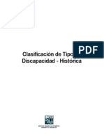 Clasificación de Tipo de Discapacidad - Histórica