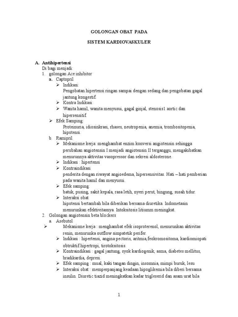 Golongan Obat Pada | PDF