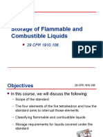 Storage of Flammable Combustible Liquids