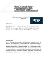 Programa y Plan Academico de Proyecto I PDF