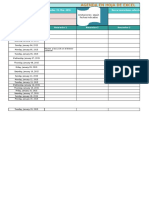 Plantilla de Agenda para Excel