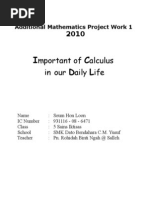 Download Add Math Project Work 1 2010 by Hon Loon Seum SN33814589 doc pdf