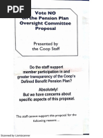 Vote NO on the Pension Plan Oversight Committee Proposal