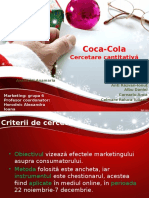 Coca-Cola: Cercetare Cantitativă