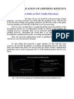 Universal Equation of Grinding Kinetics