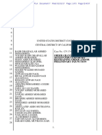 U.S. District Court Judge Andre Birotte Order Jan. 31