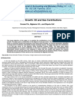 Economic Growth: Oil and Gas Contributions: Pp. 102-108, February, 2015