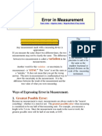 How To Quantify Error