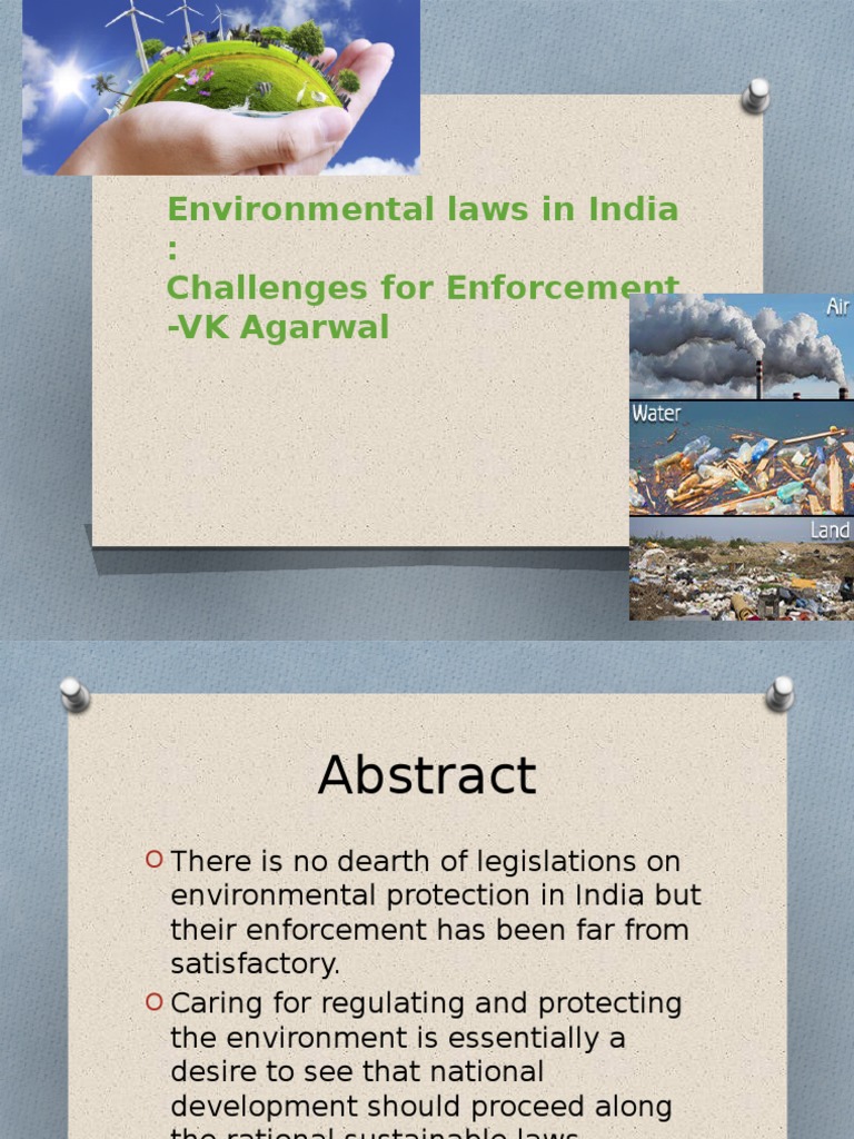 Environmental Laws in India Environmental Law Sustainability