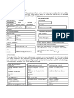 Application Form