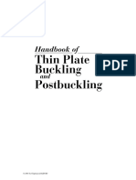 Frederick Bloom - Handbook of Thin Plate Buckling and Postbuckling PDF