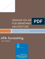 APA Format. Data, References