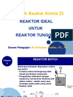 Chapter 5 Ideal Reactors For A Single Reaction