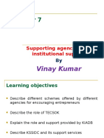 Vinay Kumar: Supporting Agencies and Institutional Support