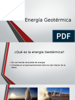 Energía Geotérmica
