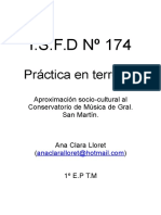 I.S.F.D #174: Práctica en Terreno