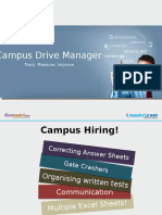 Campus Drive Manager: Track. Measure. Improve